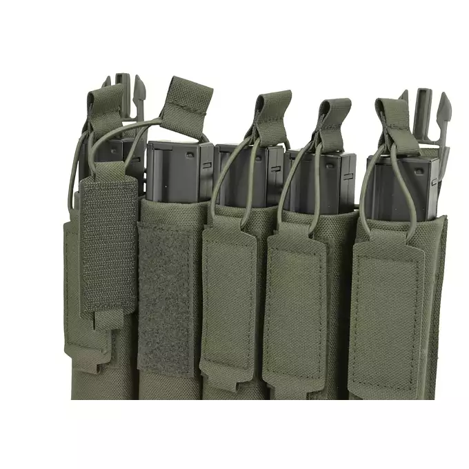 MP5 5-Magazine Pouch, Buckle-Up, Laser-Cut - Ranger Green [8FIELDS]