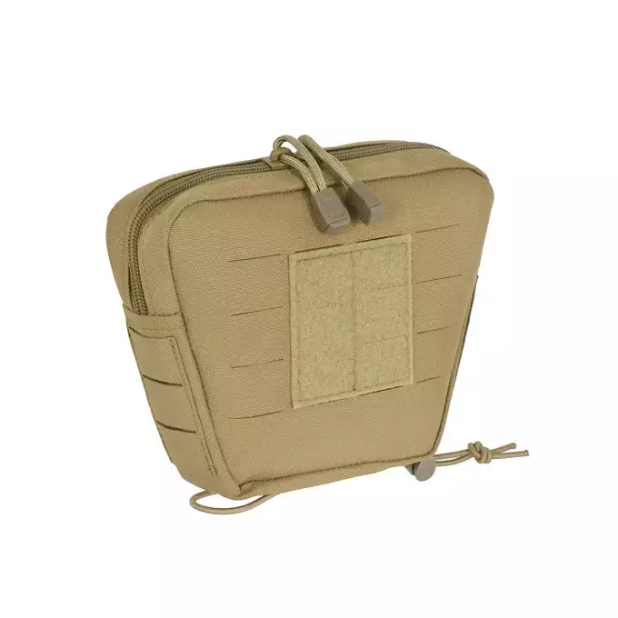 [Zestaw] Prosty Plate Carrier z atrapami miękkich wkładów balistycznych - Coyote [8FIELDS] + Otwarta potrójna ładownica na magazynki 5.56 - Coyote [8FIELDS] + Dolna kieszeń użytkowa na akcesoria z linkami shockcord, Laser Cut - TAN [8FIELDS]