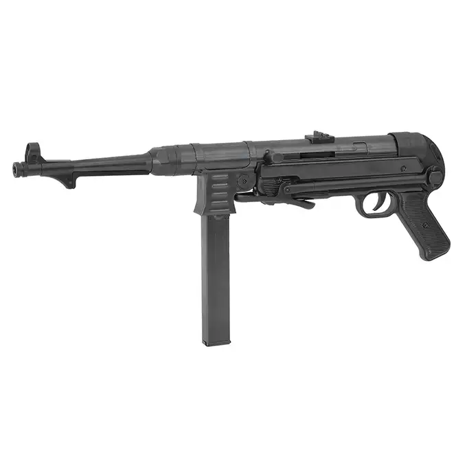 Replika pistoletu maszynowego MP40 Full Metal AEG, Oksyda - Black [AGM]
