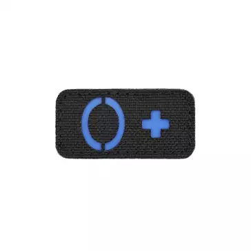 Laser Cut 0+ Blood Type Patch - Blue [8Fields]
