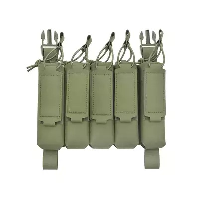 MP5 5-Magazine Pouch, Buckle-Up, Laser-Cut - Olive [8FIELDS]