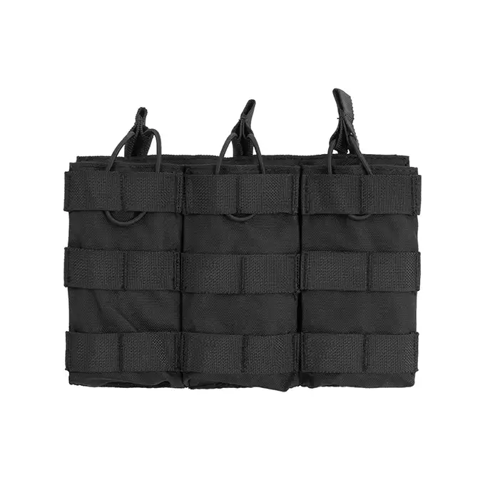 [Zestaw] Jump Plate Carrier Cummerbund - Black [8FIELDS] + Otwarta potrójna ładownica na magazynki 5.56 - Black [8FIELDS] + Laser Cut Lower Accessory Utility Pocket with Shockcords for Tourniquet - Black [8FIELDS]