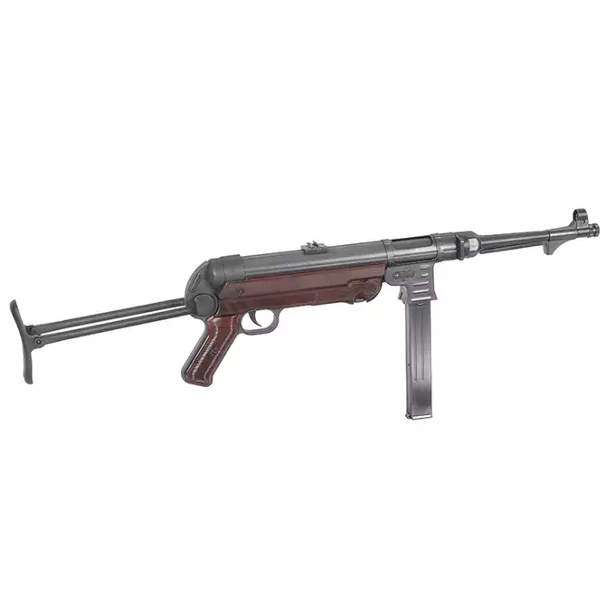 Replika pistoletu maszynowego MP40 Full Metal AEG, Oksyda - Brown [AGM]