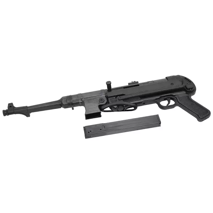 Replika pistoletu maszynowego MP40 Full Metal AEG, Oksyda - Black [AGM]