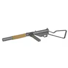 STEN MK2 SOE Loop Stock Full Steel Submachine Gun Replica - Black [AGM]