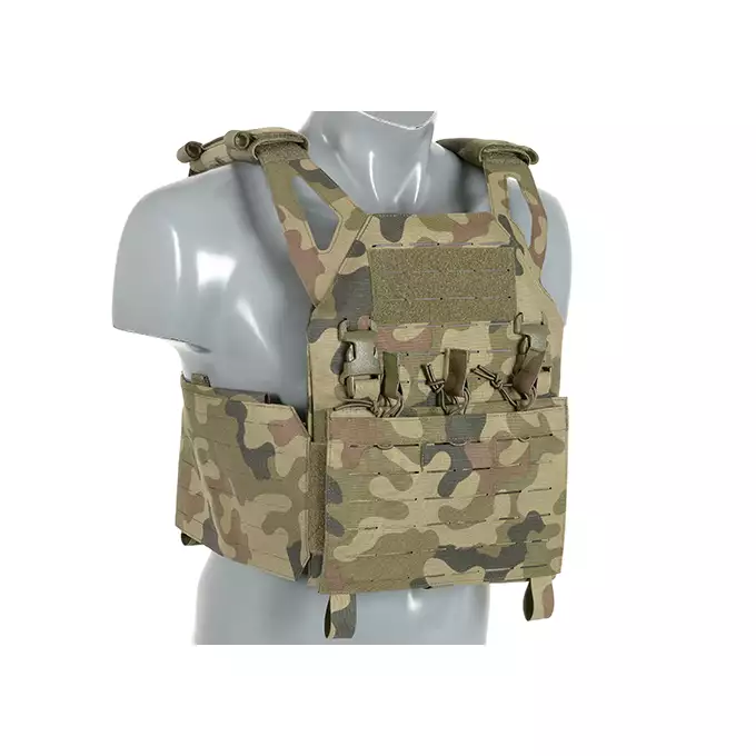Laser-Cut “Buckle Up" Operator Plate Carrier with AR15/AK Magazine Pouch — WZ93 [8Fields]