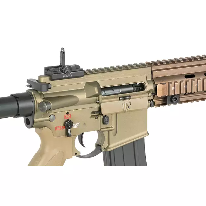 [Zestaw] BY-817 Short barrel - Tan  [Double Bell] + Akumulator Airsoftowy 25C 1500mAh 2S1P 7.4V Lipo Gens ace G-Tech Tamiya + Ładowarka IP3025 - LiPo/LiFe/NiMH 25W/3A [IPower] + Kulki 0,23g - 3000 szt PROSLICK [P&amp;J]