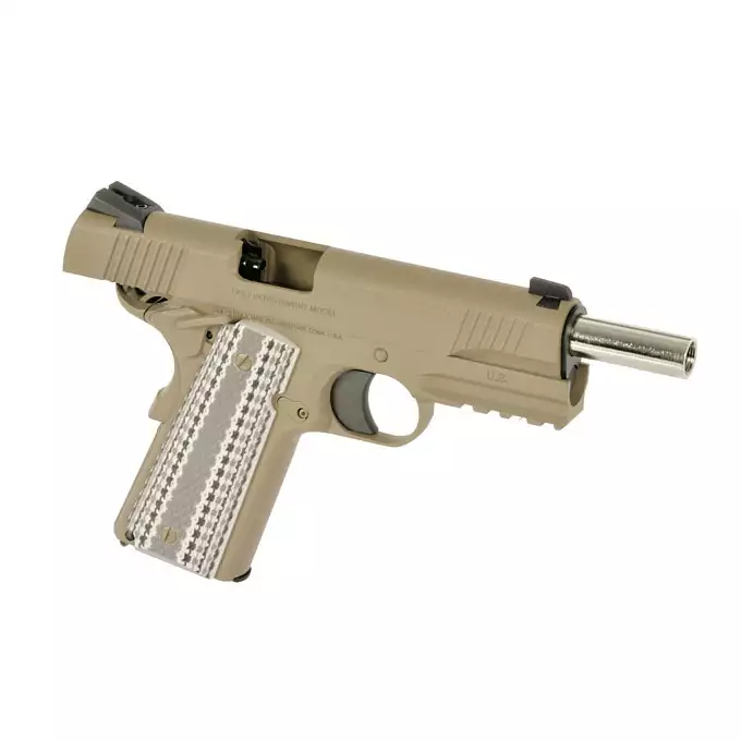 [Zestaw] Licencjonowana replika pistoletu Colt M45A1 Combat Unit - TAN [Army Armament] + Magazynek na Green Gaz do R48 [Army Armament]