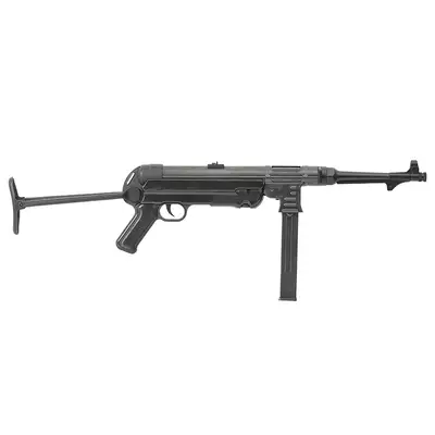Replika pistoletu maszynowego MP40 Full Metal AEG, Oksyda - Black [AGM]