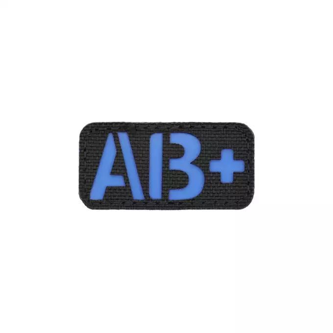 Laser Cut AB+ Blood Type Patch - Blue [8Fields]
