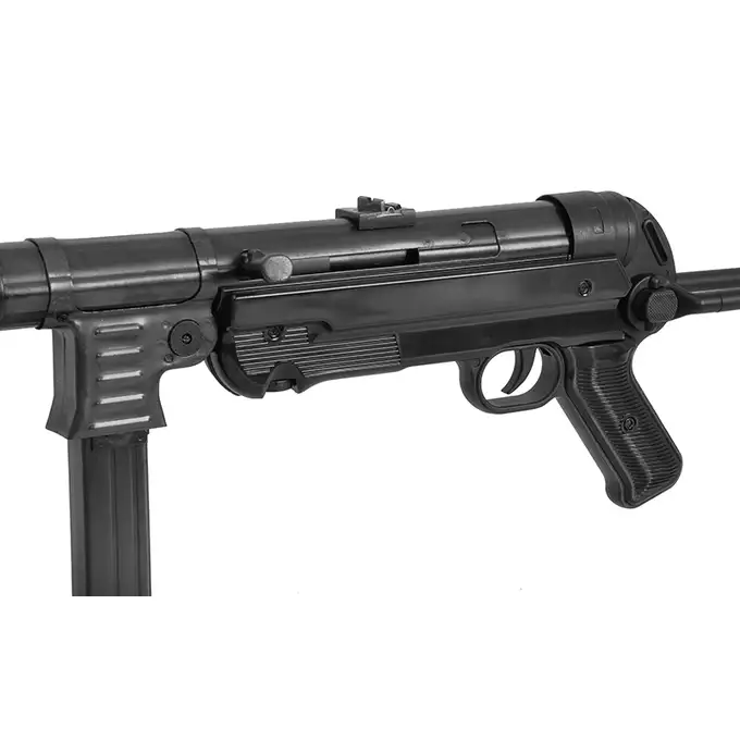 Replika pistoletu maszynowego MP40 Full Metal AEG, Oksyda - Black [AGM]