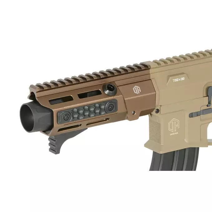 [Zestaw] Karabinek ASG M923A DEK762 7.62 / 300 BLK Falcon 3.0 ETU - Tan [Double Eagle] + Akumulator Li-Po 1100mAh 11,1V 20C - Deans [IPower] + Ładowarka IP3025 - LiPo/LiFe/NiMH 25W/3A [IPower] + Kulki 0,23g - 3000 szt PROSLICK [P&amp;J]