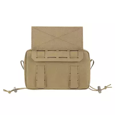 Two-Pocket Utility Pouch with Mounting Panel, Laser Cut - Tan [8FIELDS]