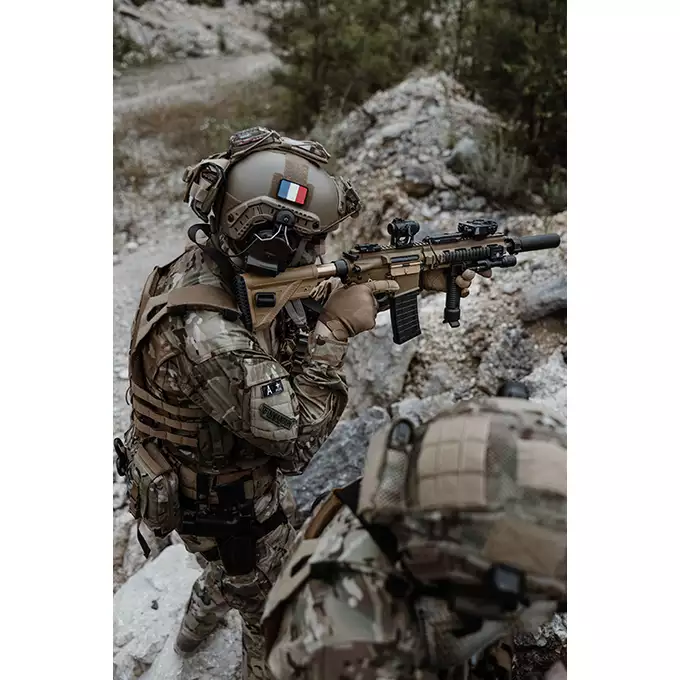 [Zestaw] BY-817 Short barrel - Tan  [Double Bell] + Akumulator Airsoftowy 25C 1500mAh 2S1P 7.4V Lipo Gens ace G-Tech Tamiya + Ładowarka IP3025 - LiPo/LiFe/NiMH 25W/3A [IPower] + Kulki 0,23g - 3000 szt PROSLICK [P&amp;J]