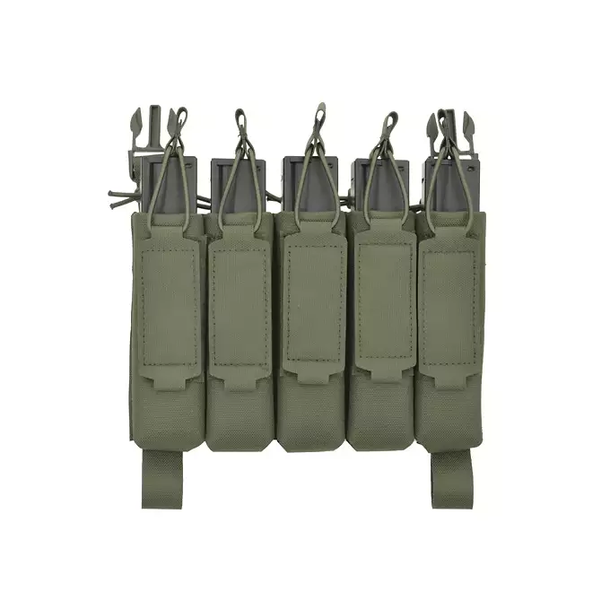 MP5 5-Magazine Pouch, Buckle-Up, Laser-Cut - Ranger Green [8FIELDS]