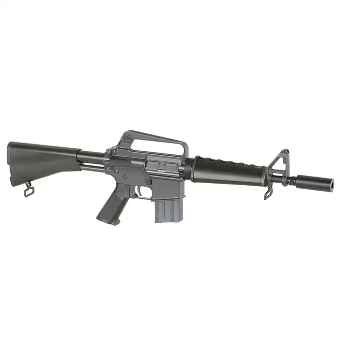 [Zestaw] Gazowa Replika Karabinka Colt 607/GX-5857 - Black [EMG] + Krótki magazynek STANAG 20 kulek Green Gas MWS/CGS - [CGS]