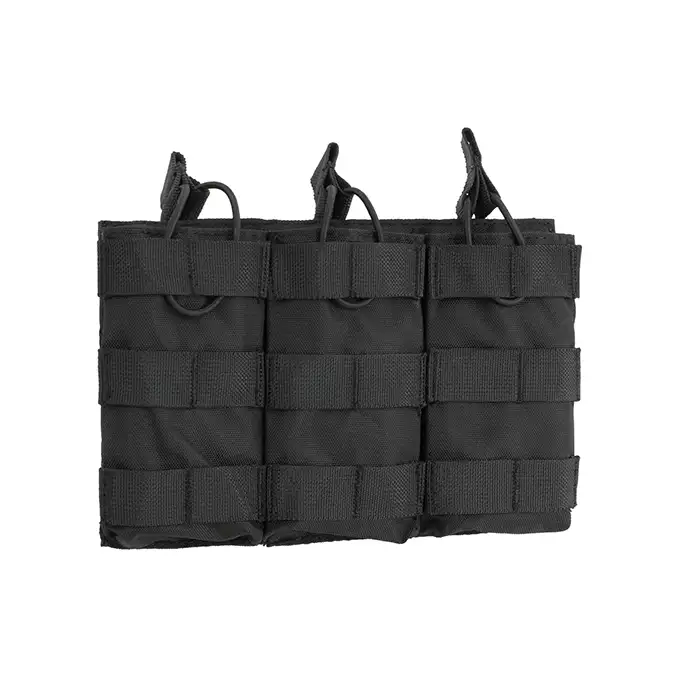 [Zestaw] Jump Plate Carrier Cummerbund - Black [8FIELDS] + Otwarta potrójna ładownica na magazynki 5.56 - Black [8FIELDS] + Laser Cut Lower Accessory Utility Pocket with Shockcords for Tourniquet - Black [8FIELDS]