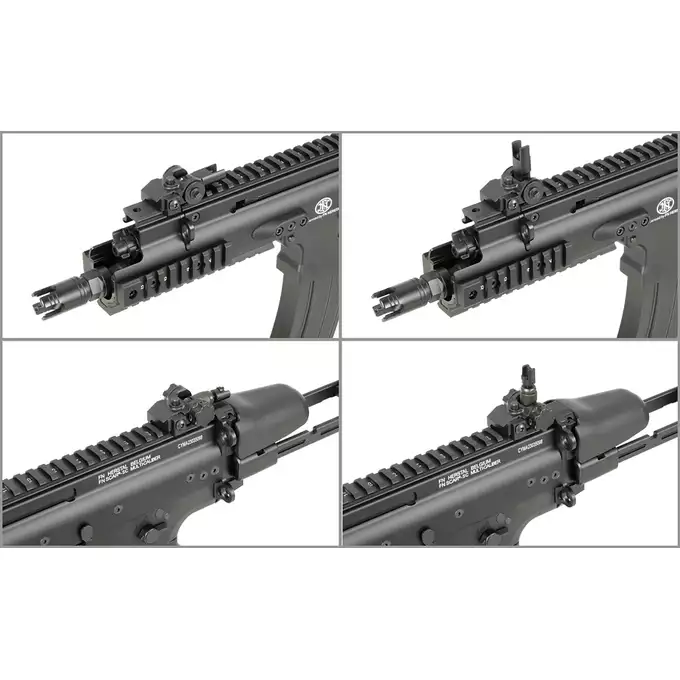 [Zestaw] Replika subkarabinka FN SCAR-SC z 25RPS, ESHOOTER ETU, GEN-2 - [Cybergun] + Stalowy magazynek Mid-Cap na 150 kulek do serii AR-15/M4 - Black