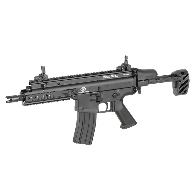 [Zestaw] Replika subkarabinka FN SCAR-SC z 25RPS, ESHOOTER ETU, GEN-2 - [Cybergun] + Stalowy magazynek Mid-Cap na 150 kulek do serii AR-15/M4 - Black