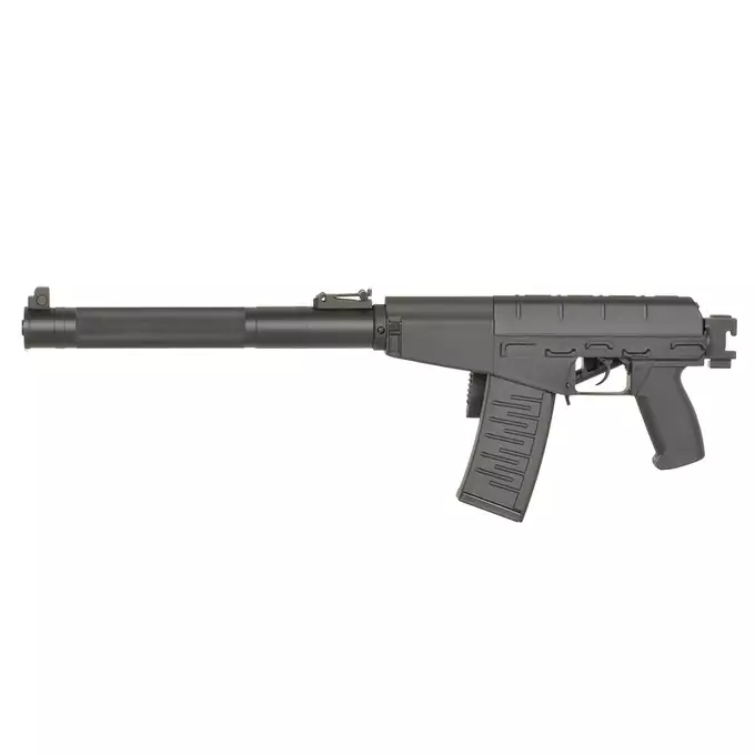 [Zestaw] Replika Karabinka AS VAL Tracer - Black [S&amp;T] + Magazynek mid-cap 100 kulek - VSS/VAL - długi [S&amp;T]