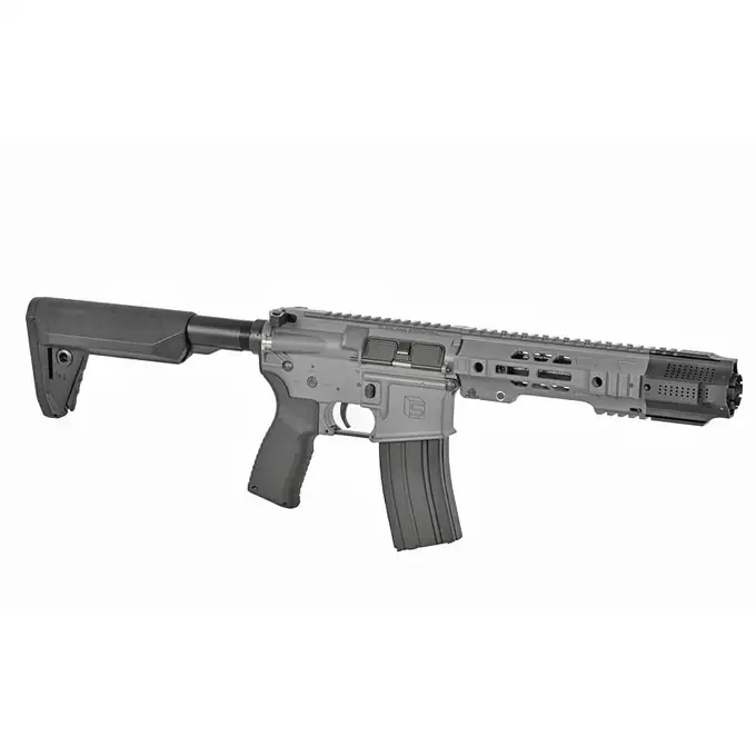 [Zestaw] Replika karabinka SAI GRY 6,5" SBR ESHOOTER ETU, GEN-2 - Grey [EMG] + Ładowarka V3+ do akumulatorów LiPo/LiFe [IPower] + AKUMULATOR AIRSOFTOWY 25C 800MAH 3S1P 11.1V LIPO GENS ACE G-TECH T-PLUG