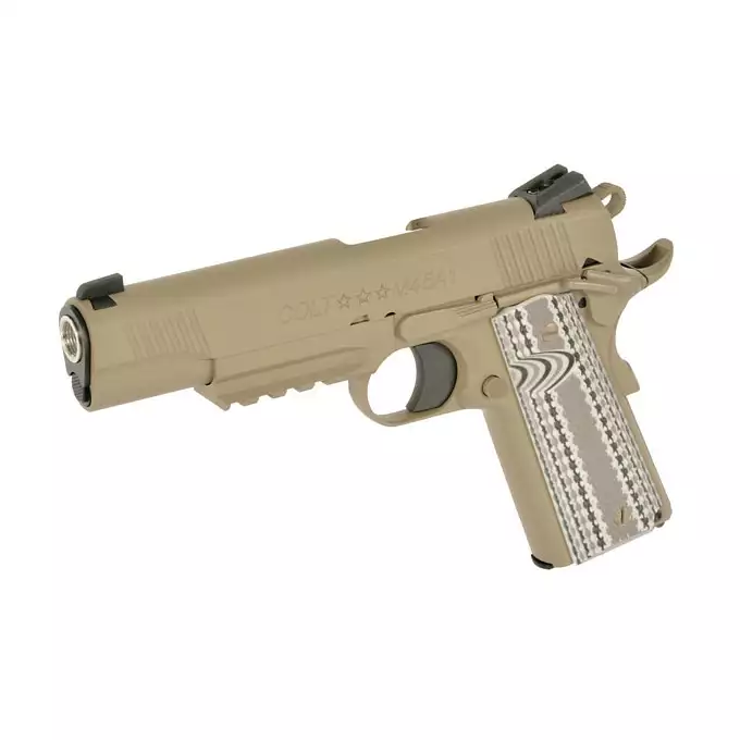 [Zestaw] Licencjonowana replika pistoletu Colt M45A1 Combat Unit - TAN [Army Armament] + Magazynek na Green Gaz do R48 [Army Armament]