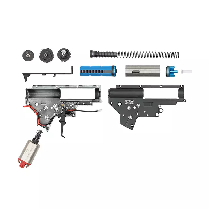 [Zestaw] Replika MP5 CM.041H ESHOOTER ETU, GEN-2, Licencjonowane Przez UMAREX - [CYMA] + Ładowarka V3+ do akumulatorów LiPo/LiFe [IPower] + Akumulator Li-Po 1100mAh 11,1V 20C - Deans [IPower]