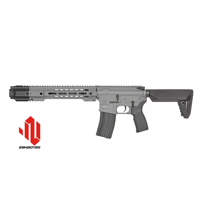 [Zestaw] Replika karabinka SAI GRY 10,5" SBR ESHOOTER ETU, GEN-2 - Grey [EMG] + Ładowarka V3+ do akumulatorów LiPo/LiFe [IPower] + AKUMULATOR AIRSOFTOWY 25C 800MAH 3S1P 11.1V LIPO GENS ACE G-TECH T-PLUG