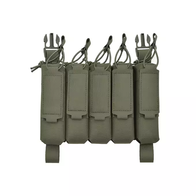 MP5 5-Magazine Pouch, Buckle-Up, Laser-Cut - Ranger Green [8FIELDS]