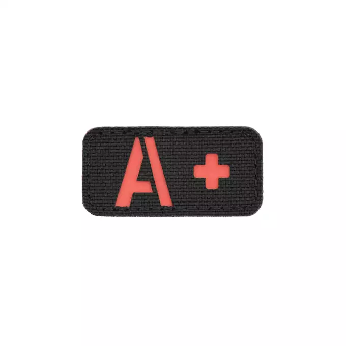 Laser Cut A+ Blood Type Patch - Red [8Fields]