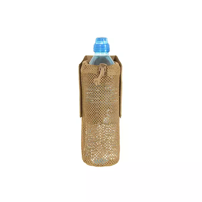 Foldable Bottle Pouch, dual mounting system, Laser Cut - TAN [8FIELDS]