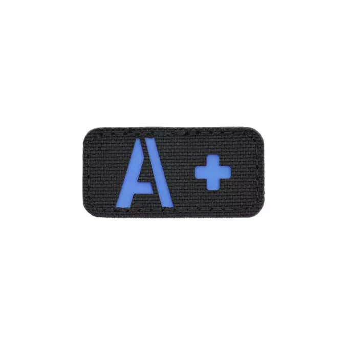 Laser Cut A+ Blood Type Patch - Blue [8Fields]