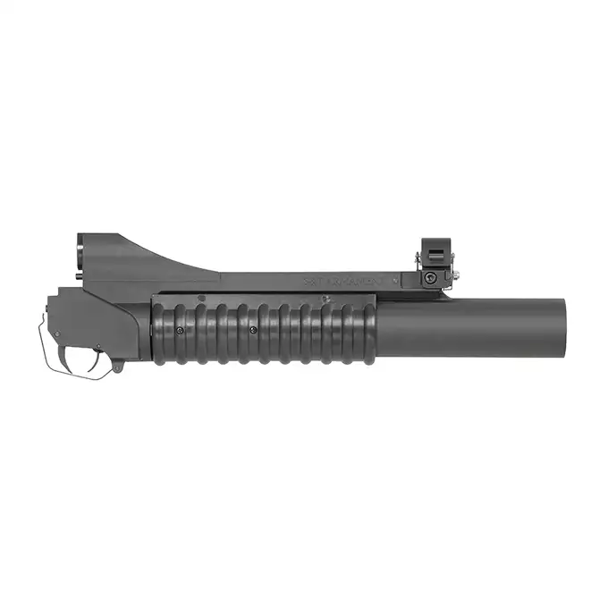 [Zestaw] Replika Amerykańskiego Granatnika 12" Lightweight - Black [S&amp;T] + Granat AceHive [AceTech] + Airsoft Green Gaz 1000ml [Pro Tech Guns]
