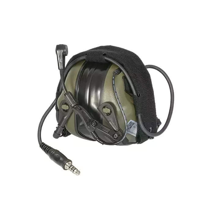 [Zestaw] M32 PLUS MOD3 Aktywne ochronniki słuchu z mikrofonem - FG [EARMOR] + Zestaw Adapterów EXFIL do ochronników słuchu M31/M32 [EARMOR] + M51 PTT KENWOOD [EARMOR]