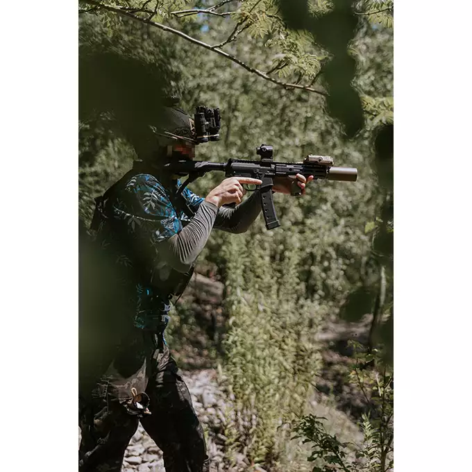 [Zestaw] Replika PCC SBR Daniel Defense MWS GBB - Black [EMG] + Magazynek PCC Daniel Defense Green Gas 40 kulek [DE]