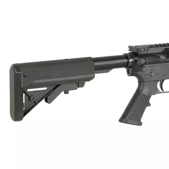 [Zestaw] Replika karabinka AR15 WE13-3A 9,5" GBB Nylon - Black [WELL PRO] + Magazynek STANAG o pojemności 30 kulek do replik GBBR [Well Pro]