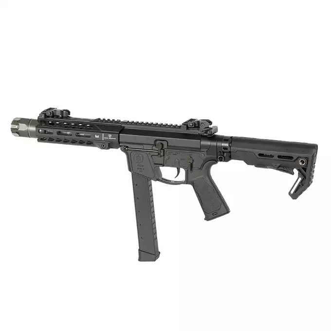 [Zestaw] Replika Strike Industries x PWS PDW 7" Eshooter ETU, GEN-2 - Black [EMG] + Ładowarka V3+ do akumulatorów LiPo/LiFe [IPower] + AKUMULATOR AIRSOFTOWY 25C 800MAH 3S1P 11.1V LIPO GENS ACE G-TECH T-PLUG