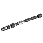 [Zestaw] Zestaw dysz CNC z aluminium z regulowanym zaworem do serii CGS M4,  TM MWS GBBR [CGS] + Zewnętrzna lufa przedłużająca typu MK12/RECCE/416 [CGS]