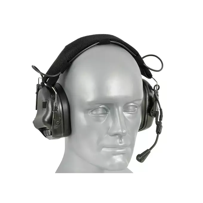 [Zestaw] M32 PLUS MOD3 Aktywne ochronniki słuchu z mikrofonem - FG [EARMOR] + Zestaw Adapterów ARC do ochronników słuchu M31/M32 [EARMOR] + M51 PTT KENWOOD [EARMOR]