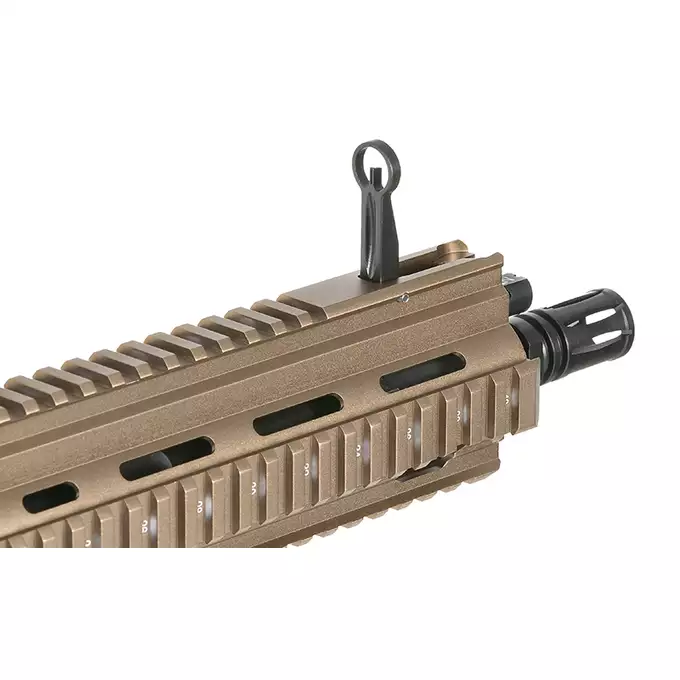 [Zestaw] BY-817 Short barrel - Tan  [Double Bell] + Akumulator Airsoftowy 25C 1500mAh 2S1P 7.4V Lipo Gens ace G-Tech Tamiya + Ładowarka IP3025 - LiPo/LiFe/NiMH 25W/3A [IPower] + Kulki 0,23g - 3000 szt PROSLICK [P&amp;J]