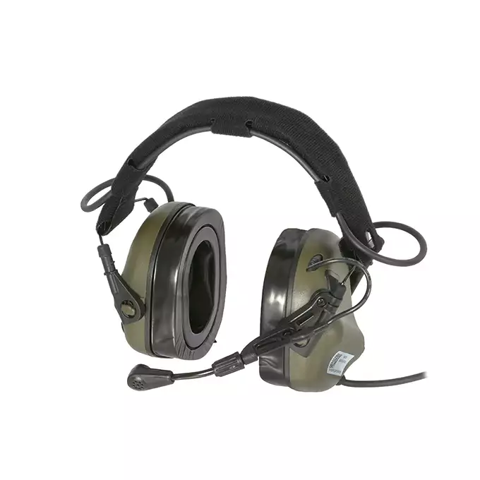 [Zestaw] M32 PLUS MOD3 Aktywne ochronniki słuchu z mikrofonem - FG [EARMOR] + Zestaw Adapterów EXFIL do ochronników słuchu M31/M32 [EARMOR] + M51 PTT KENWOOD [EARMOR]