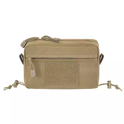 Two-Pocket Utility Pouch with Mounting Panel, Laser Cut - Tan [8FIELDS]
