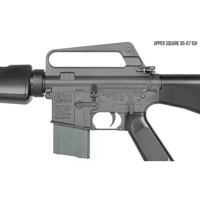 [Zestaw] Gazowa Replika Karabinka Colt 603/XM16E1 - Black [CGS] + Krótki magazynek STANAG 20 kulek Green Gas MWS/CGS - [CGS]