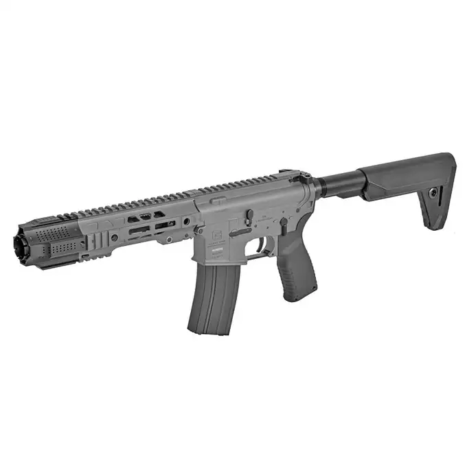 [Zestaw] Replika karabinka SAI GRY 6,5" SBR ESHOOTER ETU, GEN-2 - Grey [EMG] + Ładowarka V3+ do akumulatorów LiPo/LiFe [IPower] + AKUMULATOR AIRSOFTOWY 25C 800MAH 3S1P 11.1V LIPO GENS ACE G-TECH T-PLUG