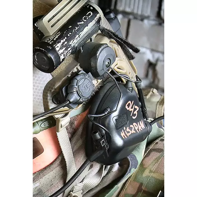 [Zestaw] M32 PLUS MOD3  Aktywne ochronniki słuchu z mikrofonem - BK [EARMOR] + Zestaw Adapterów ARC do ochronników słuchu M31/M32 [EARMOR] + M51 PTT KENWOOD [EARMOR]
