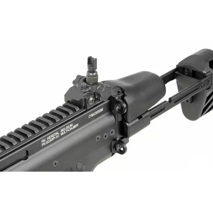 [Zestaw] Replika subkarabinka FN SCAR-SC z 25RPS, ESHOOTER ETU, GEN-2 - [Cybergun] + Stalowy magazynek Mid-Cap na 150 kulek do serii AR-15/M4 - Black