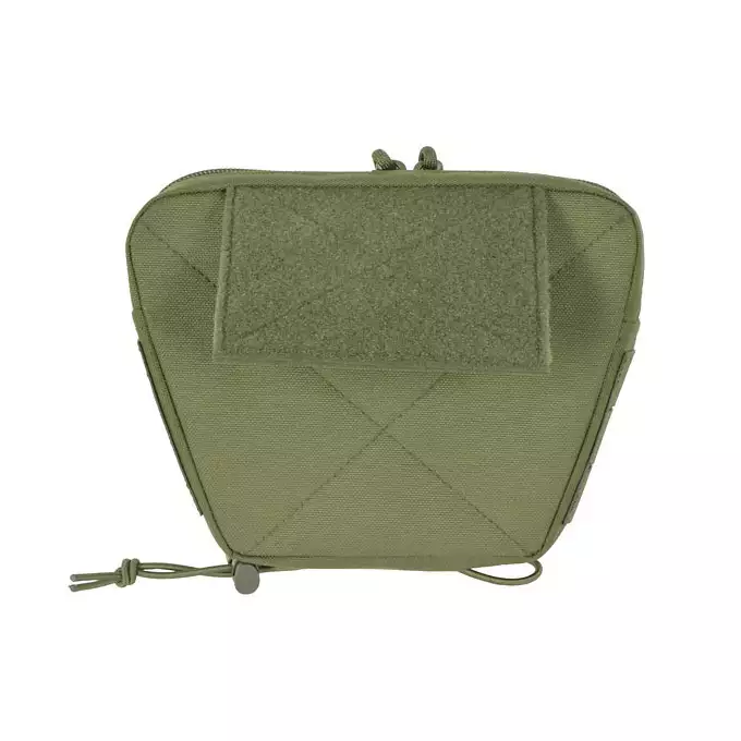 [Zestaw] Prosty Plate Carrier z atrapami miękkich wkładów balistycznych - Olive [8FIELDS] + Otwarta potrójna ładownica na magazynki 5.56 - Olive [8FIELDS] + Dolna kieszeń użytkowa na akcesoria z linkami shockcord, Laser Cut - Olive [8FIELDS]