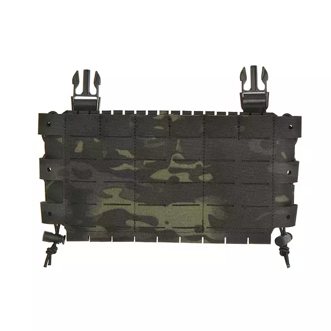 [Zestaw] Buckle Up Assault Plate Carrier Cummerbund - MB [8FIELDS] + Panel Buckle-up COMPACT - wkład na 3 magazynki, MOLLE Laser Cut - Multicamo Black [8FIELDS] + Dolna kieszeń użytkowa na akcesoria z linkami shockcord, Laser Cut - Multicamo Black [8FIELDS]