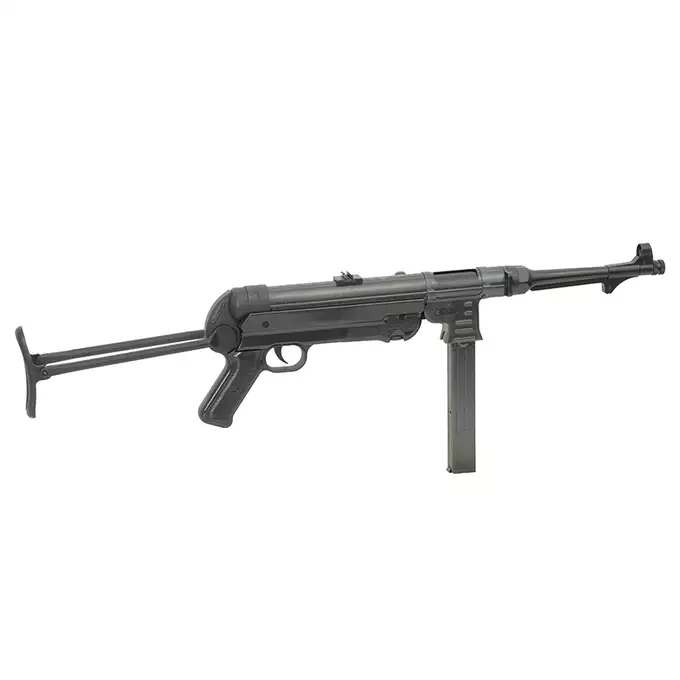 Replika pistoletu maszynowego MP40 Full Metal AEG, Oksyda - Black [AGM]