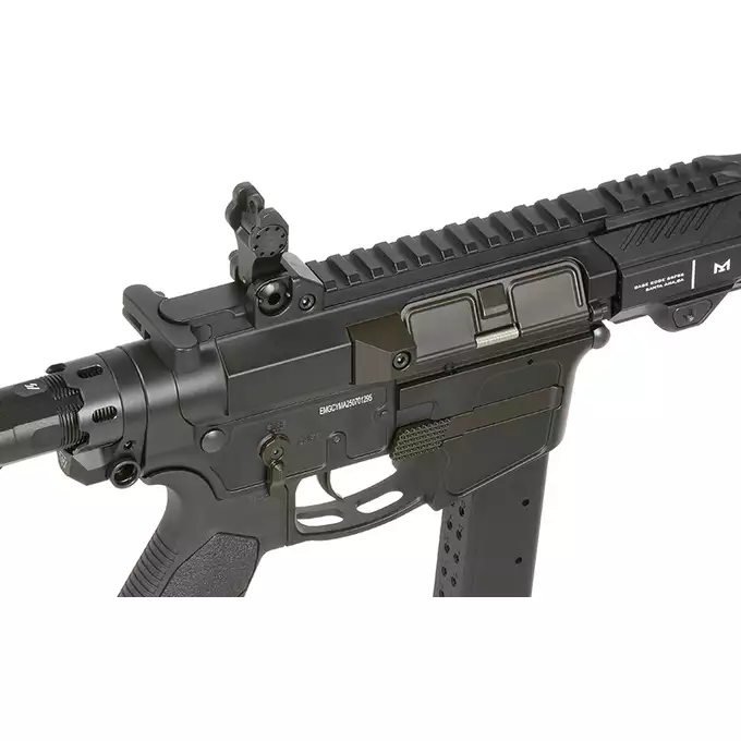 [Zestaw] Replika Strike Industries x PWS PDW 7" Eshooter ETU, GEN-2 - Black [EMG] + Ładowarka V3+ do akumulatorów LiPo/LiFe [IPower] + AKUMULATOR AIRSOFTOWY 25C 800MAH 3S1P 11.1V LIPO GENS ACE G-TECH T-PLUG